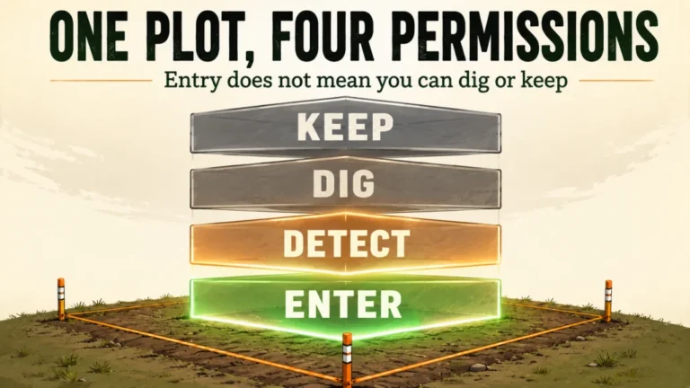 Where to Go Metal Detecting: A Legal Access and Location Research Framework