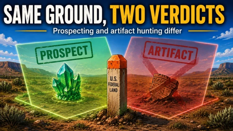 Metal Detecting on BLM and National Forest Land: Separate Prospecting From Artifact Hunting
