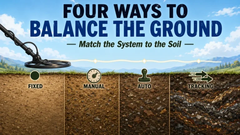Metal Detector Ground Balance Explained: What Happens Without It and How the Four Types Differ